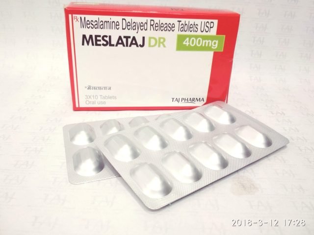 Mesalamine Delayed-Released Tablets USP 400mg Taj Pharma