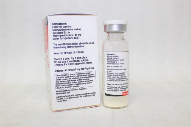 Methylprednisolone Sodium Succinate for Injection USP 40mg