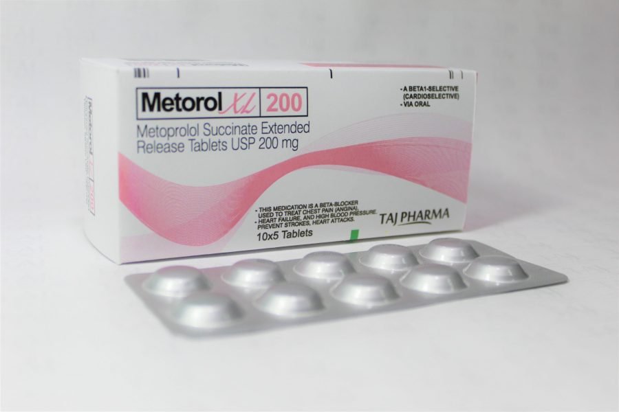 Metoprolol Succinate Extended Release Tablets USP 200mg Taj Pharma