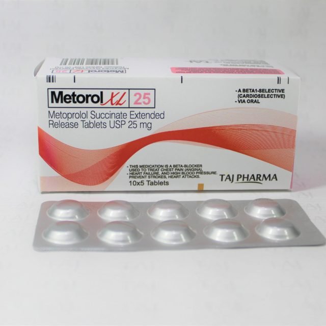 Metoprolol Succinate Extended-Release Tablet USP 25mg (Metrol XL)