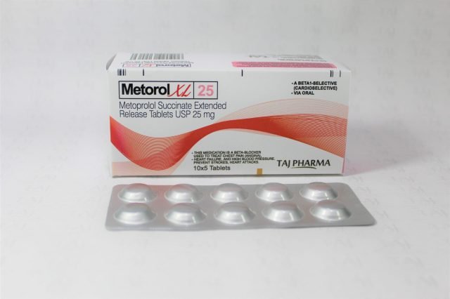 Metoprolol Succinate Extended-Release Tablet USP 25mg (Metrol XL)