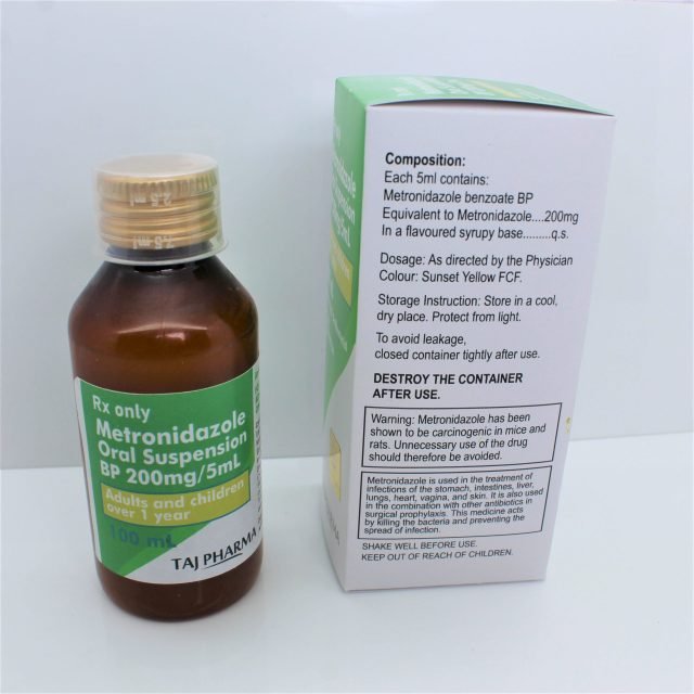 Metronidazole Oral Suspension 200mg/5ml