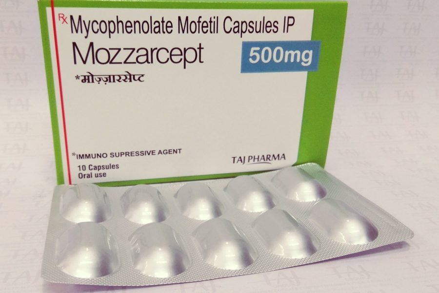 Mycophenolate Mofetil Capsules IP (MOZZARCEPT) 500mg Taj Pharma