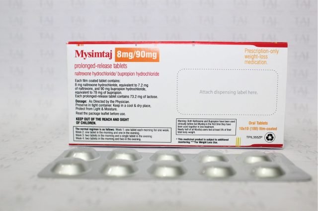 Naltrexone hydrochloride and Bupropion hydrochloride prolonged-release Tablets 8mg/90mg (