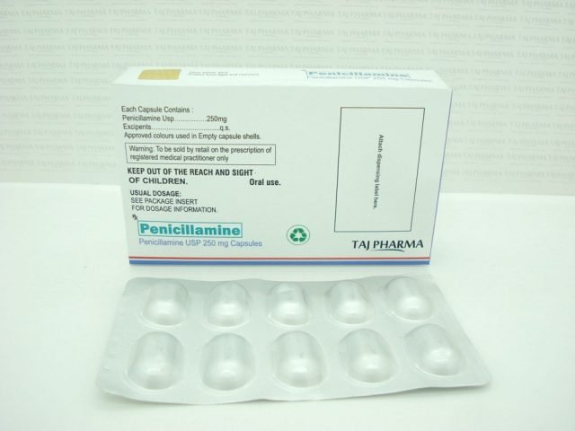 Penicillamine Capsules USP 250mg