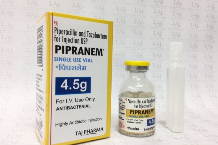 Piperacillin and Tazobactam for Injection USP 2.25g (PIPRANEM) Taj Pharma