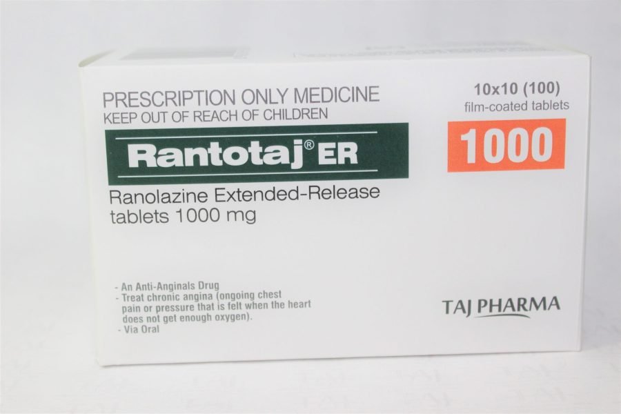 Ranolazine Extended-Release Tablets 1000mg (Rantotaj ER)