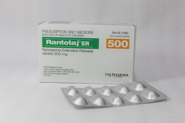 Ranolazine Extended-Release Tablets 500mg