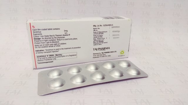 Sirolimus Tablets 0.5mg, 1mg and 2mg, kidney transplant immunosuppressant