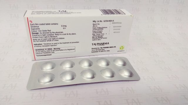 Sirolimus Tablets 0.5mg, 1mg and 2mg, kidney transplant immunosuppressant