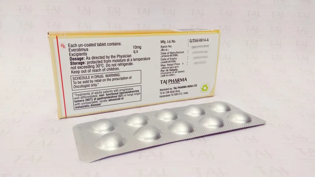 Everolimus tablets - treat kidney cancer advanced pancreatic neuroendocrine cancer (pNET)