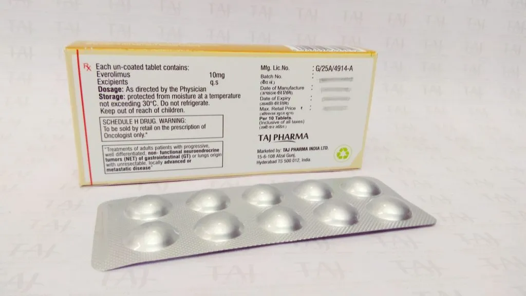 Everolimus tablets - treat kidney cancer advanced pancreatic neuroendocrine cancer (pNET)