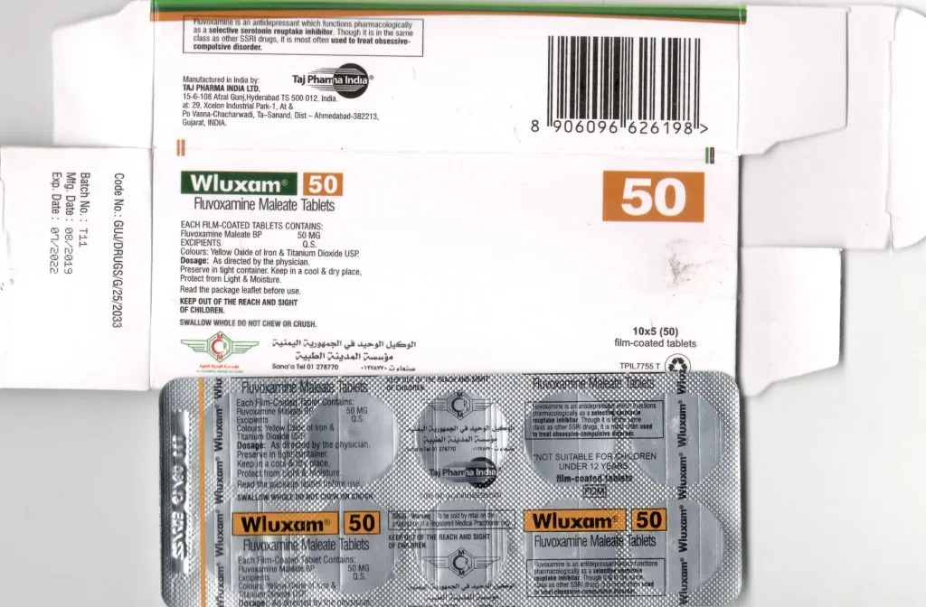 Fluvoxamine 50mg Film-Coated Tablets