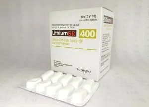 Lithium Carbonate Tablets USP Sustained-release 400mg (Lithium SR) manufacturer in India, Lithium Carbonate Tablets USP Sustained-release 400mg (Lithium SR) suppliers in India, Lithium Carbonate Tablets USP Sustained-release 400mg (Lithium SR) exporters in India, Lithium Carbonate Tablets USP Sustained-release 400mg (Lithium SR) manufacturer from India Lithosun SR Tablet View Uses, Side Effects, Price Lithium carbonate (400mg) Manufacturer Lithium Carbonate Extended-Release Tablets USP