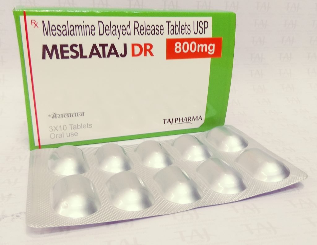 Mesalamine Delayed Release Tablets USP 800mg (Mesla Taj)