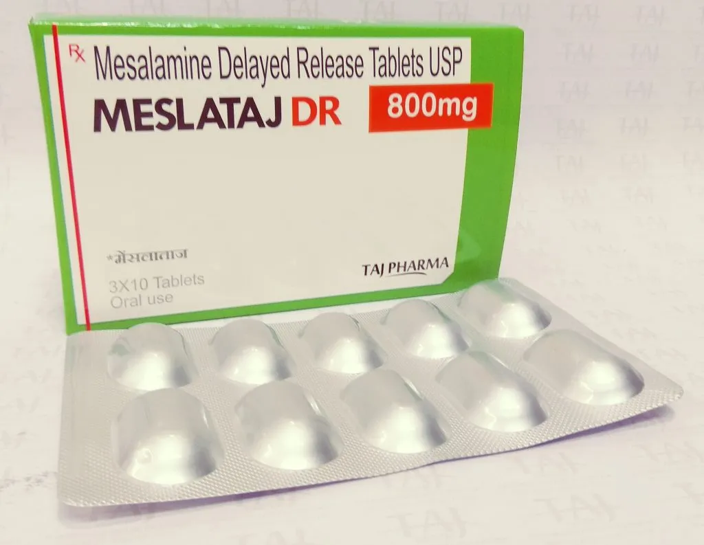 Mesalamine Delayed Release Tablets USP 800mg (Mesla Taj)