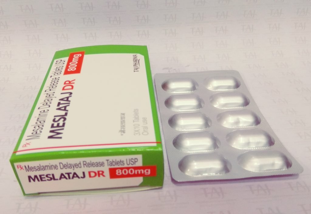 Mesalamine Delayed Release Tablets USP 800mg (Mesla Taj)