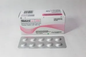 Taj Pharmaceuticals is reputed manufacturer and Metoprolol Succinate Extended Release Tablets 200mg (Metorol XL) suppliers from India. Get contact for Metoprolol Succinate Extended Release Tablets 200mg (Metorol XL) manufacturing companies from India.