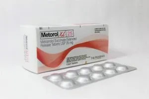 Taj Pharmaceuticals, the well-known Metoprolol Succinate Extended Release Tablets 25mg (Metorol XL) API Manufacturer in India gives the assurance of high-quality and purity. The stringent quality-control ensure that every batch of the drug brings a consistent standard.