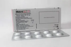 Taj Pharmaceuticals manufacturer of Metoprolol Succinate Extended Release Tablets 25mg (Metorol XL), Metoprolol Succinate Extended Release Tablets 25mg (Metorol XL) manufacturer in India Taj Pharma India, India based manufacturing company of Metoprolol Succinate Extended Release Tablets 25mg (Metorol XL)