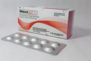 Taj Pharmaceuticals, one of the leading Metoprolol Succinate Extended Release Tablets 25mg (Metorol XL) Manufacturers India brings the best-quality products. The company carries the rich experience in the niche. Taj Pharmaceuticals is reputed manufacturer and Metoprolol Succinate Extended Release Tablets 25mg (Metorol XL) suppliers in India prefer Taj Pharmaceuticals due to the reliability and purity of products.