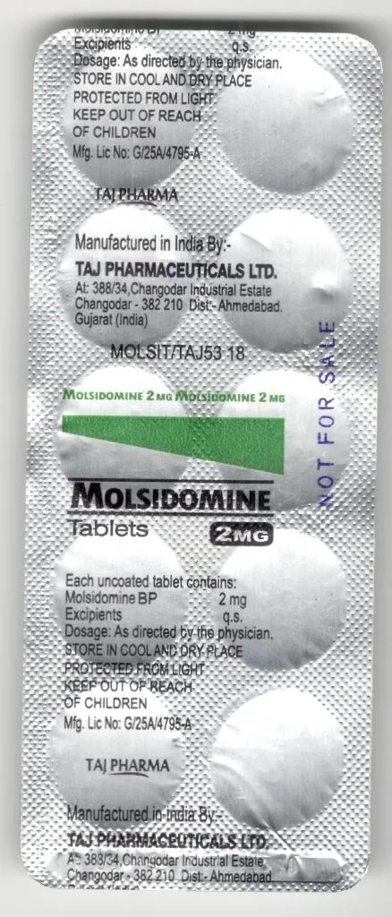 Molsidomine 2mg / 4mg Tablets