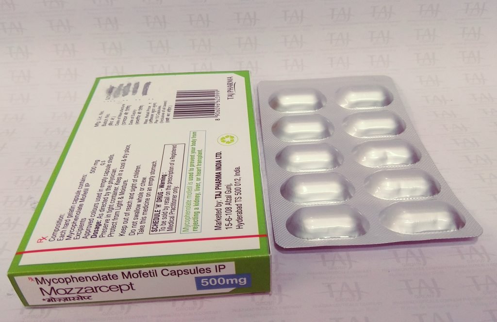 Mycophenolate Mofetil 500mg Capsules (Mozzarcept 500)