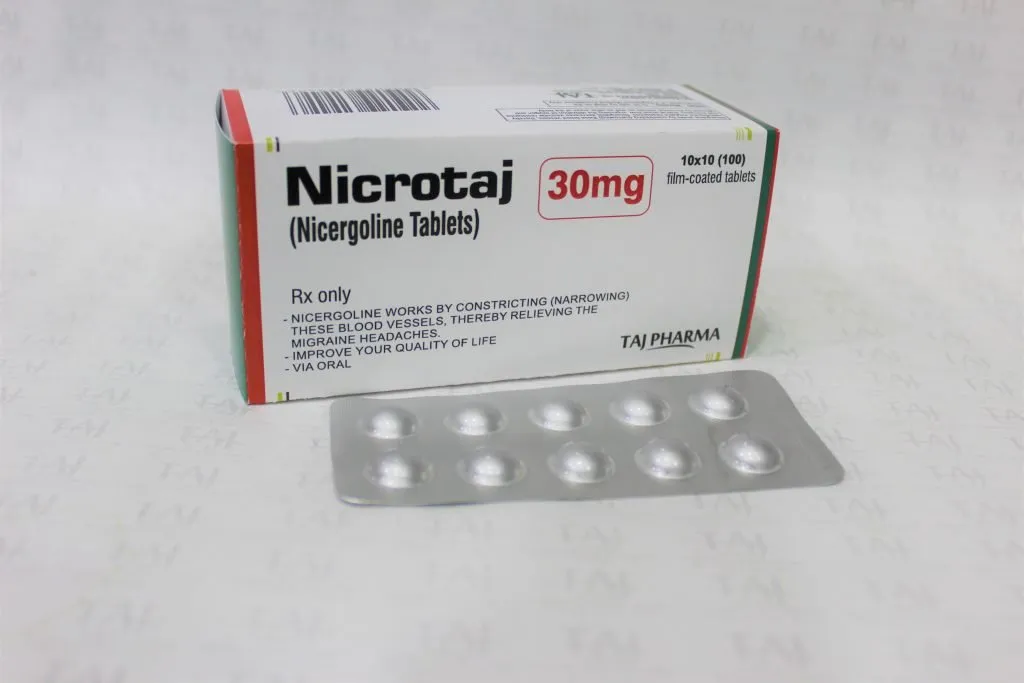 Nicergoline 30mg tablets, Nicergoline 30mg tablets product of India, Nicergoline 30mg tablets taj drug product, Nicergoline 30mg tablets Drug Information, Nicergoline 30mg tablets Research, Nicergoline 30mg tablets Exporters, Indian Nicergoline 30mg tablets