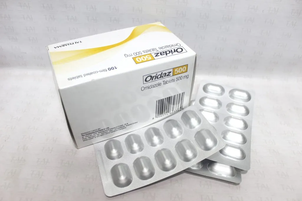 Ornidazole tablets 500mg Oridaz Taj Pharma India