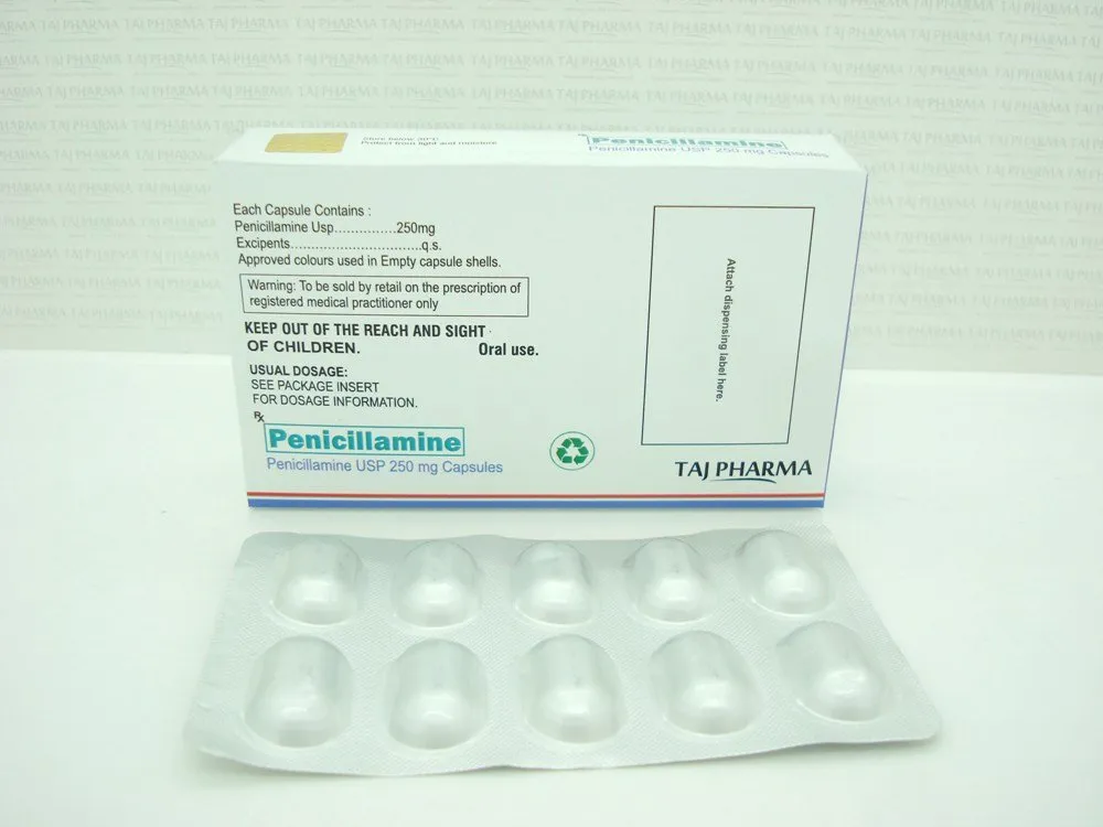 penicillamine 250 mg capsules
