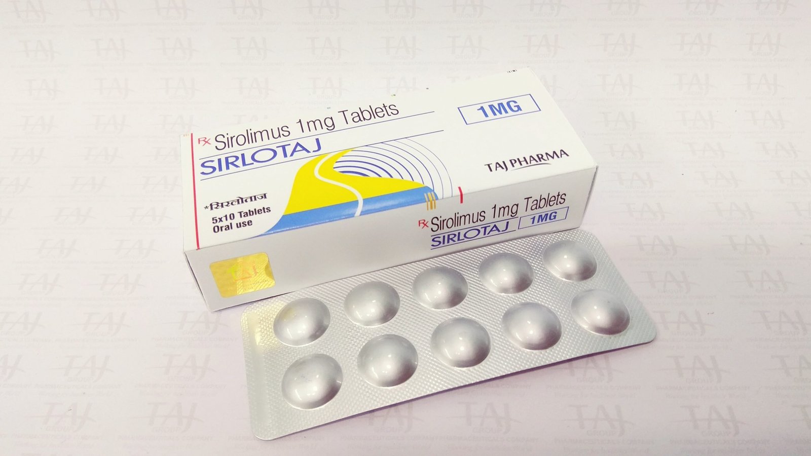 Sirolimus Tablets (Sirlotaj) Taj Pharma FDA approved, Sirolimus Tablets (Sirlotaj) Taj Pharma manufacturers, suppliers & exporters in India. Get contract manufacturing for Sirolimus Tablets (Sirlotaj) Taj Pharma, Find best price for Sirolimus Tablets (Sirlotaj) Taj Pharma generic drug and Sirolimus Tablets (Sirlotaj) Taj Pharma generic version available at best price from GMP approved manufacturer