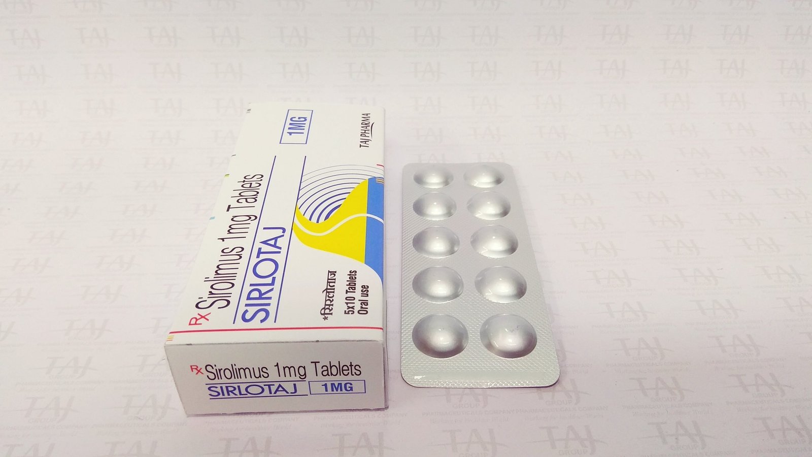 Sirolimus Tablets (Sirlotaj) Taj Pharma manufacturers & Sirolimus Tablets (Sirlotaj) Taj Pharma suppliers in India. Sirolimus Tablets (Sirlotaj) Taj Pharma manufacturer in India gives the assurance of high-quality and purity. The company carries the rich experience in manufacturing of Sirolimus Tablets (Sirlotaj) Taj Pharma. Taj Pharmaceuticals is reputed manufacturer and Sirolimus Tablets (Sirlotaj) Taj Pharma suppliers from India. Get contact for Sirolimus Tablets (Sirlotaj) Taj Pharma manufacturing companies from India.