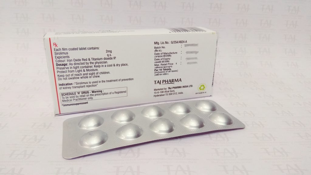 Sirolimus Tablets 0.5mg, 1mg and 2mg, kidney transplant immunosuppressant