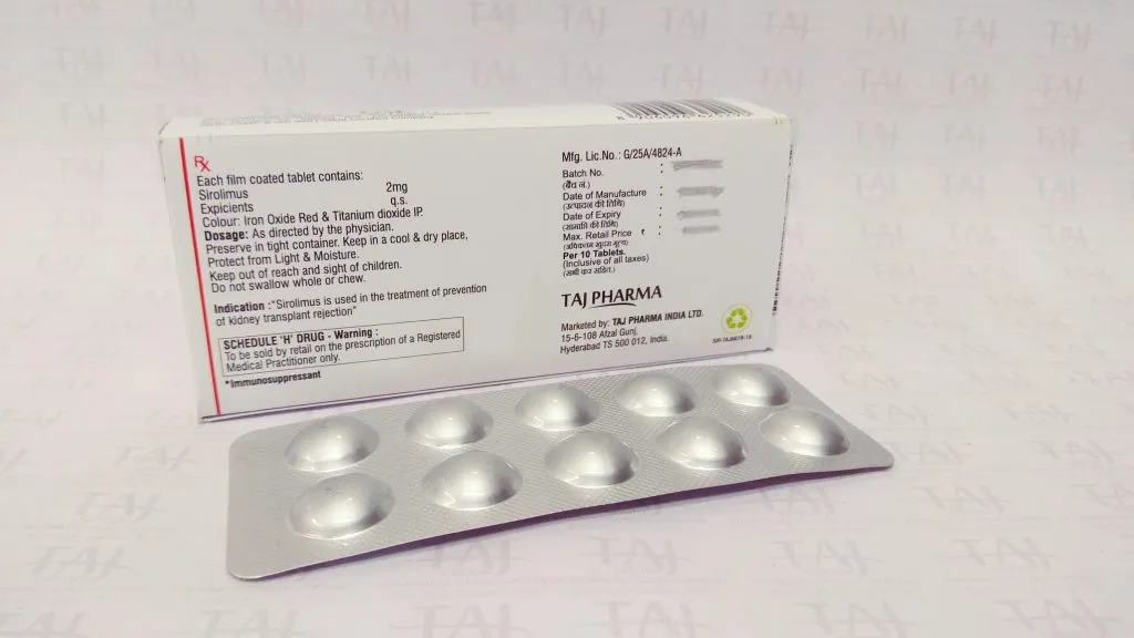 Sirolimus Tablets 0.5mg, 1mg and 2mg, kidney transplant immunosuppressant