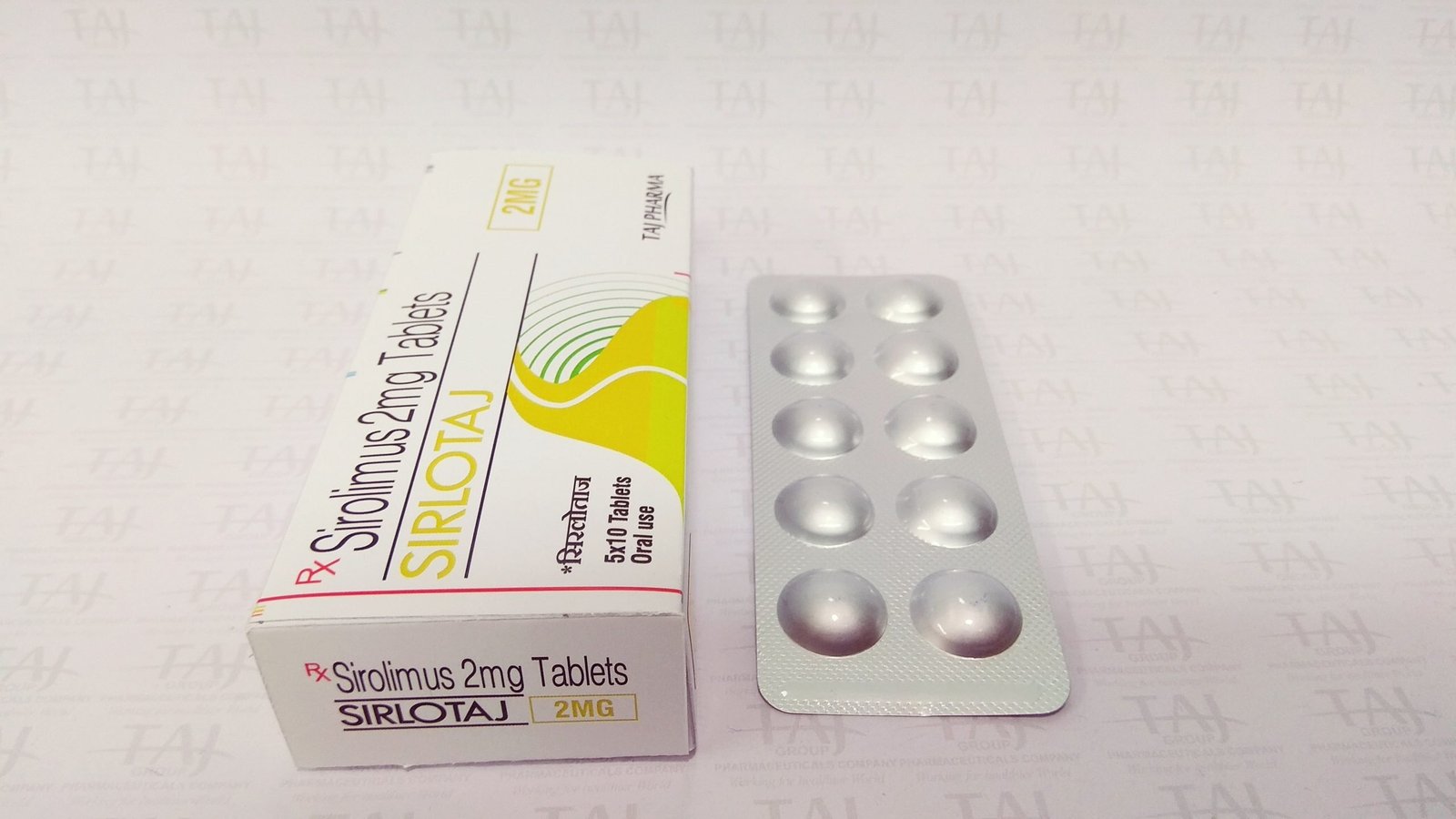 Taj Pharma is WHO-GMP Certified Pharmaceutical Wholesaler of Sirolimus Tablets (Sirlotaj) Taj Pharma, Sirolimus Tablets (Sirlotaj) Taj Pharma Supplier, Sirolimus Tablets (Sirlotaj) Taj Pharma Exporters from India. Taj Pharma holds excellent record in manufacturing of Sirolimus Tablets (Sirlotaj) Taj Pharma from India.