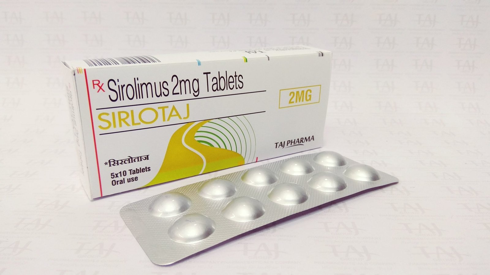 Sirolimus Tablets (Sirlotaj) Taj Pharma manufacturers & Sirolimus Tablets (Sirlotaj) Taj Pharma suppliers in India. Sirolimus Tablets (Sirlotaj) Taj Pharma manufacturer in India gives the assurance of high-quality and purity. The company carries the rich experience in manufacturing of Sirolimus Tablets (Sirlotaj) Taj Pharma. Taj Pharmaceuticals is reputed manufacturer and Sirolimus Tablets (Sirlotaj) Taj Pharma suppliers from India. Get contact for Sirolimus Tablets (Sirlotaj) Taj Pharma manufacturing companies from India.