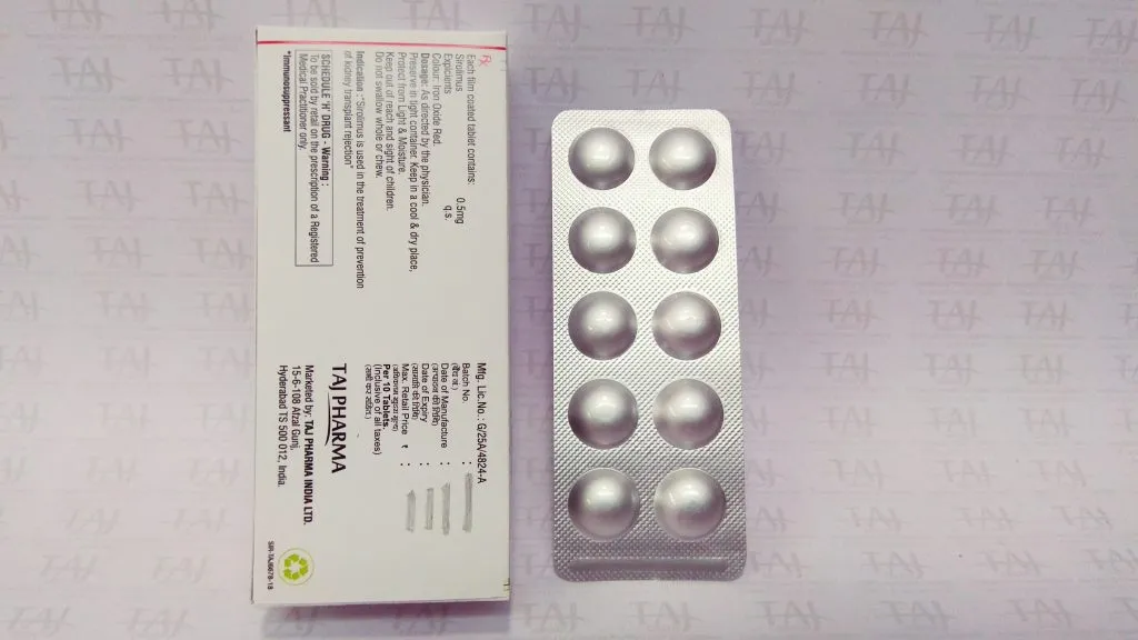 Sirolimus Tablets 0.5mg, 1mg and 2mg, kidney transplant immunosuppressant