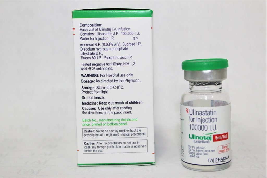 Ulinastatin for injection 100000 I.U. exporters India, Ulinastatin for injection 100000 I.U. manufacturer from India, Ulinastatin for injection 100000 I.U. suppliers, Ulinastatin for injection 100000 I.U.